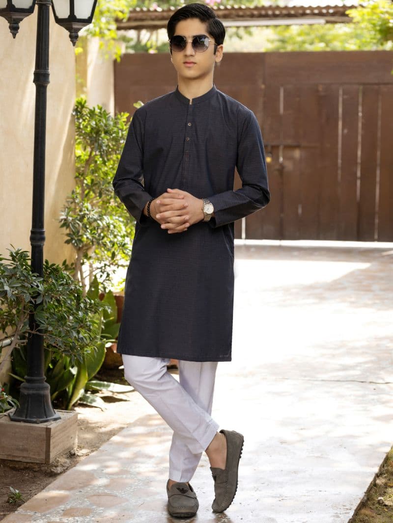 Blue Cotton Kurta thumbnail