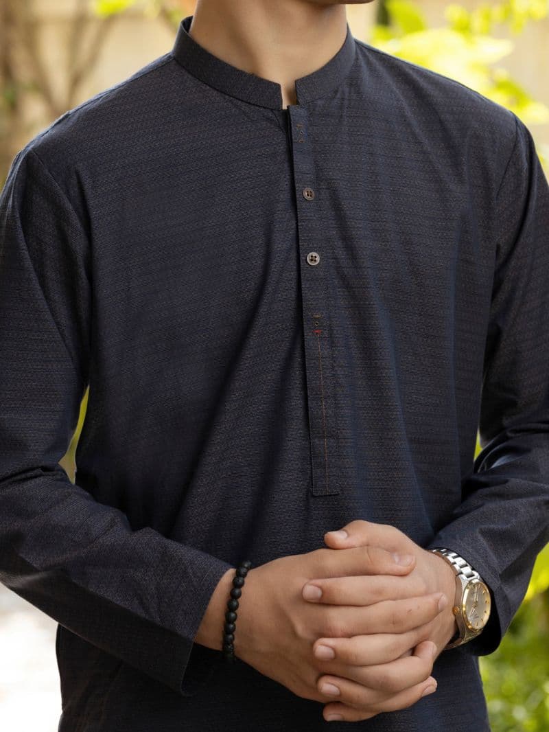 Blue Cotton Kurta thumbnail