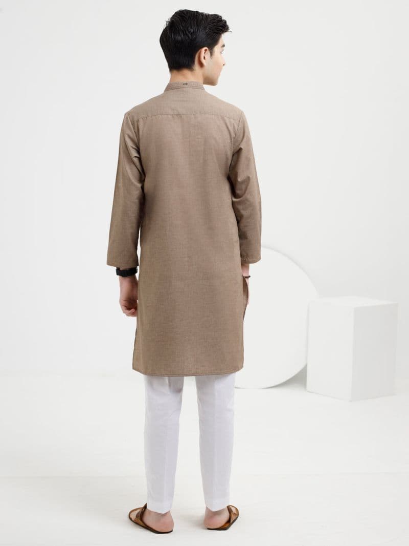 Brown Blended Kurta thumbnail