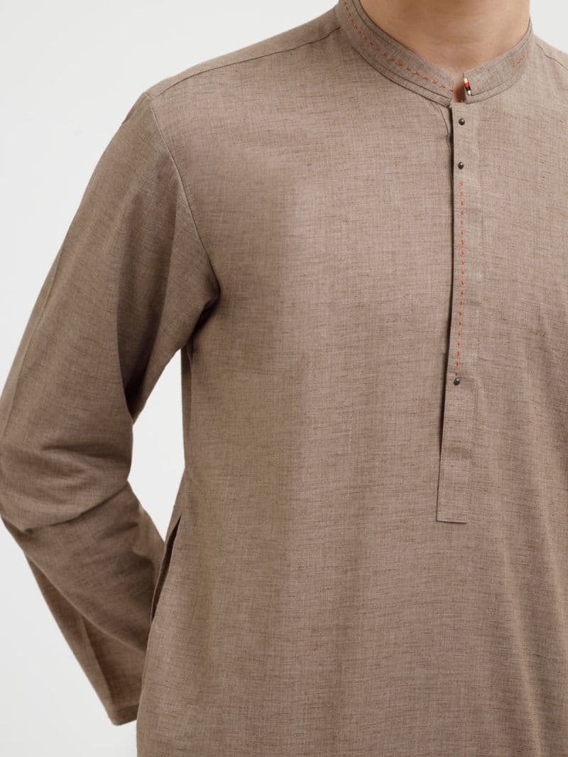 Brown Blended Kurta thumbnail