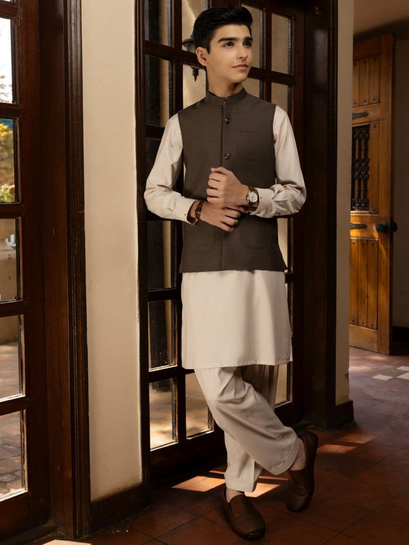 Grey Blended Waistcoat thumbnail