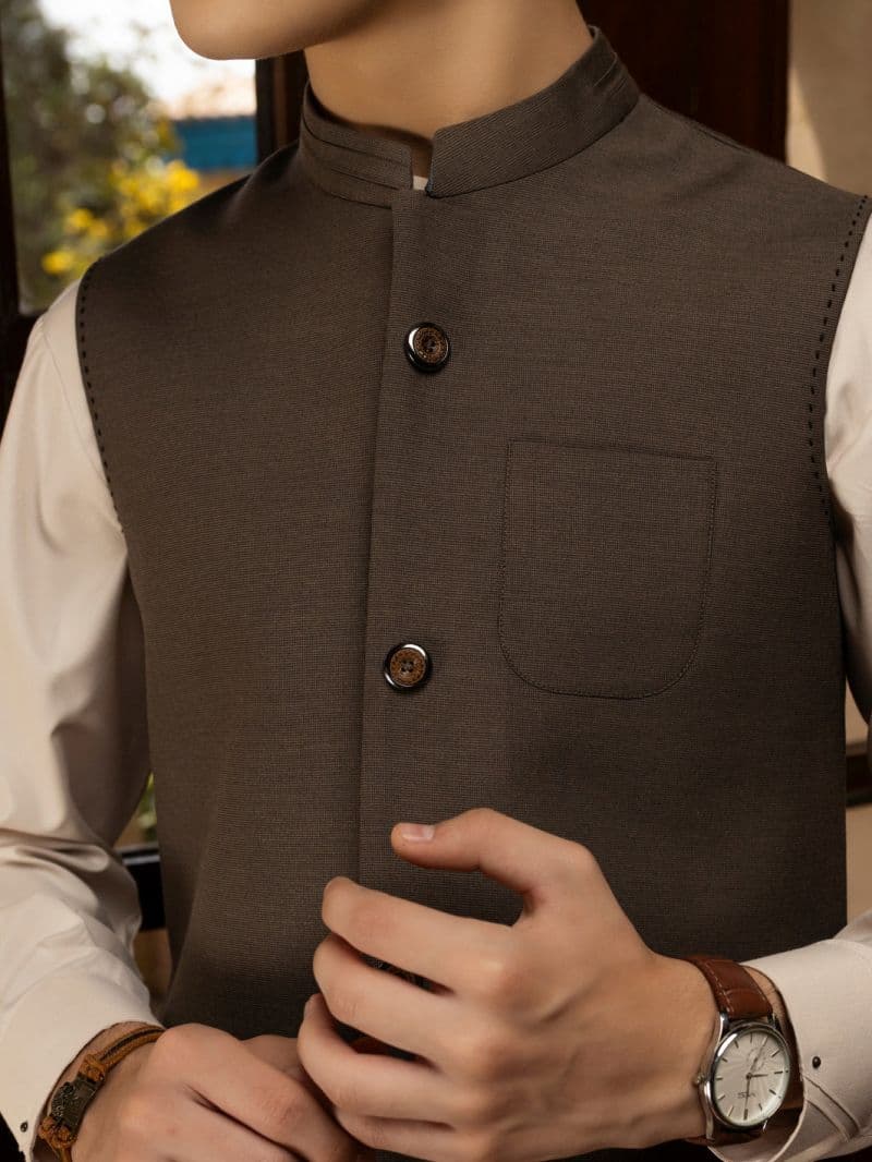 Grey Blended Waistcoat thumbnail