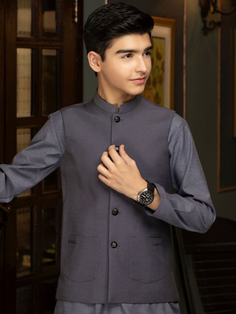 Grey Blended Waistcoat thumbnail
