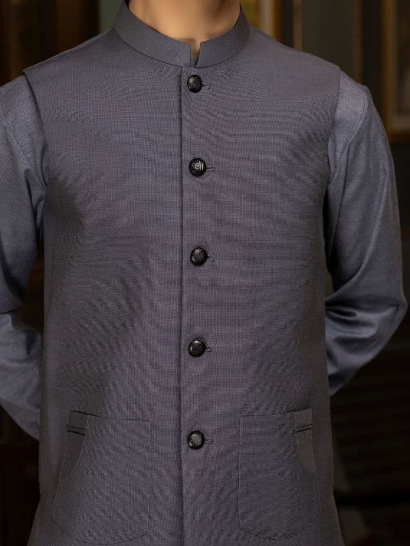 Grey Blended Waistcoat thumbnail