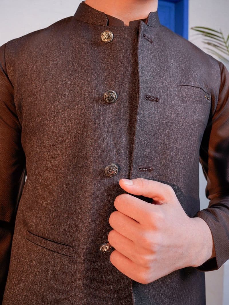 Dark Brown Blended Waistcoat thumbnail