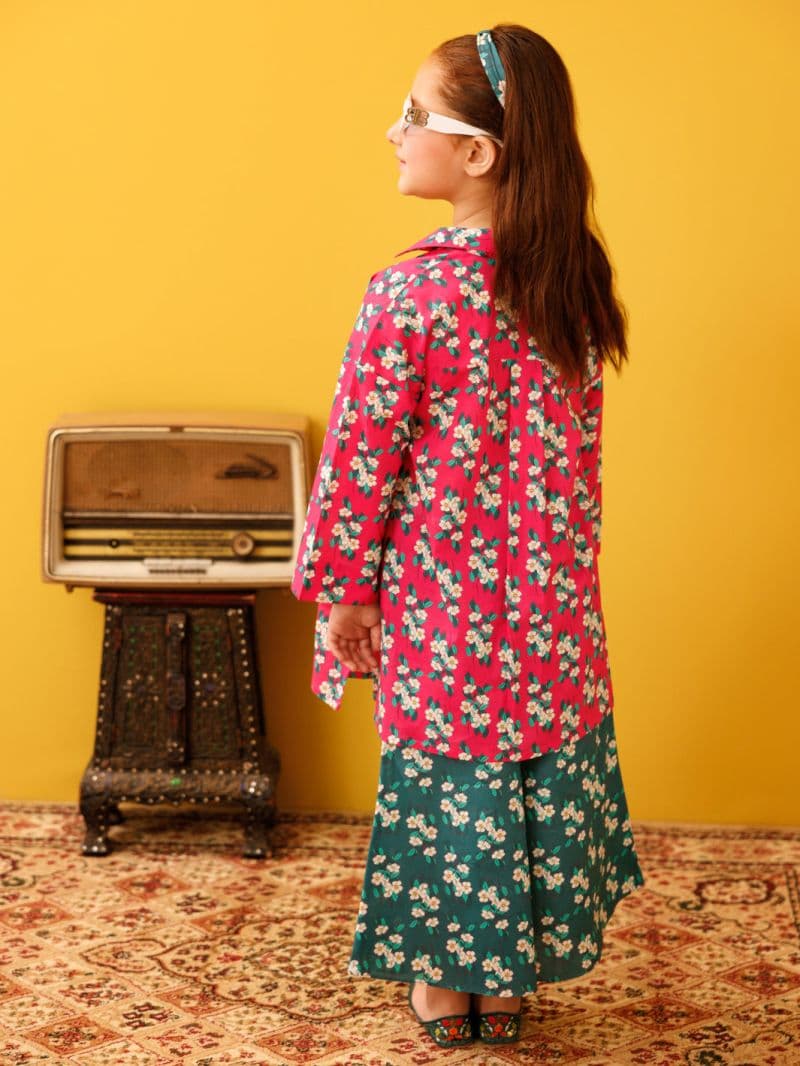 Pink Lawn 2 Piece Stitched