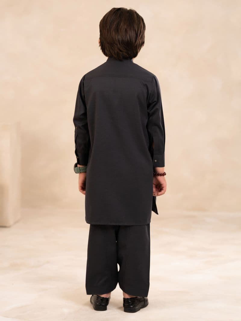Grey Plain Kameez Shalwar thumbnail