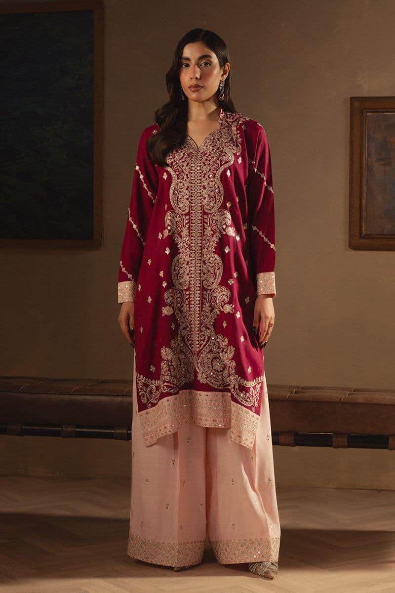 2 PIECE EMBROIDERED KHADDAR SHIRT (LUXURY-PRET) thumbnail