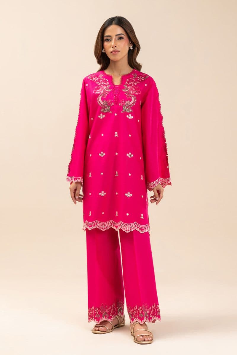 2 PIECE EMBROIDERED LAWN SUIT-FUCHSIA FANTASY (UNSTITCHED) thumbnail