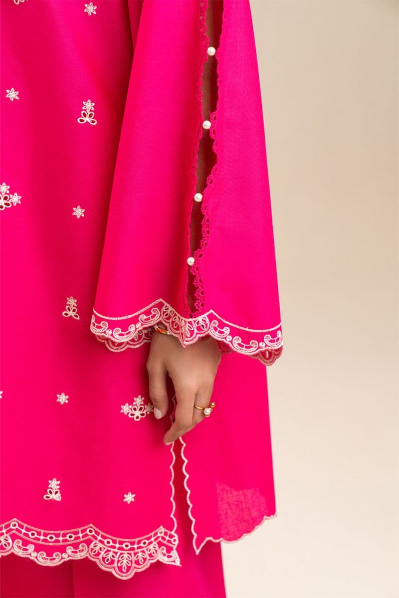 2 PIECE EMBROIDERED LAWN SUIT-FUCHSIA FANTASY (UNSTITCHED) thumbnail