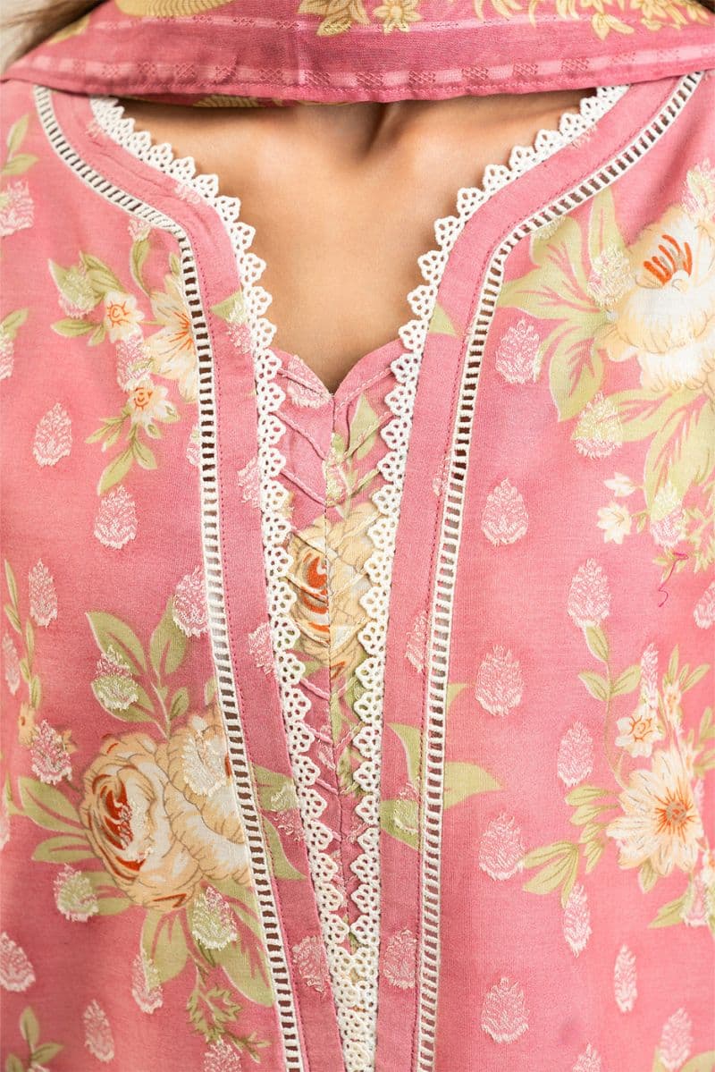 3 PIECE EMBROIDERED LAWN SUIT-PRIMROSE (UNSTITCHED) thumbnail