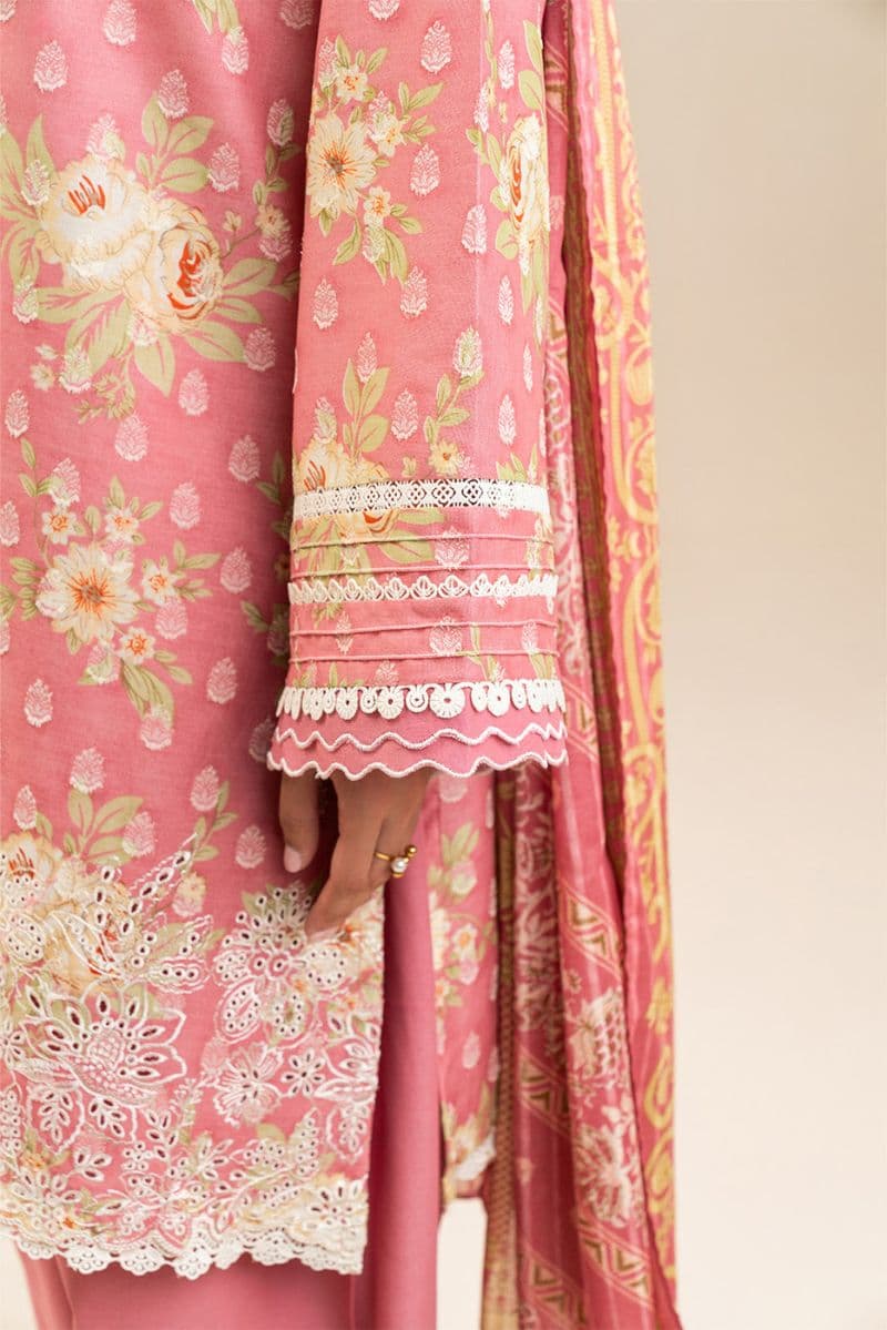 3 PIECE EMBROIDERED LAWN SUIT-PRIMROSE (UNSTITCHED) thumbnail