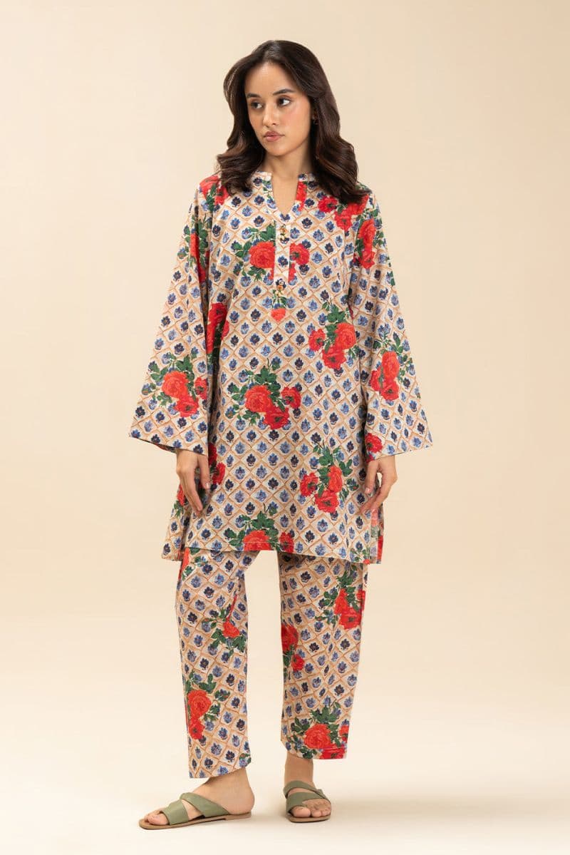 2 PIECE PRINTED LAWN SUIT (PRET) thumbnail