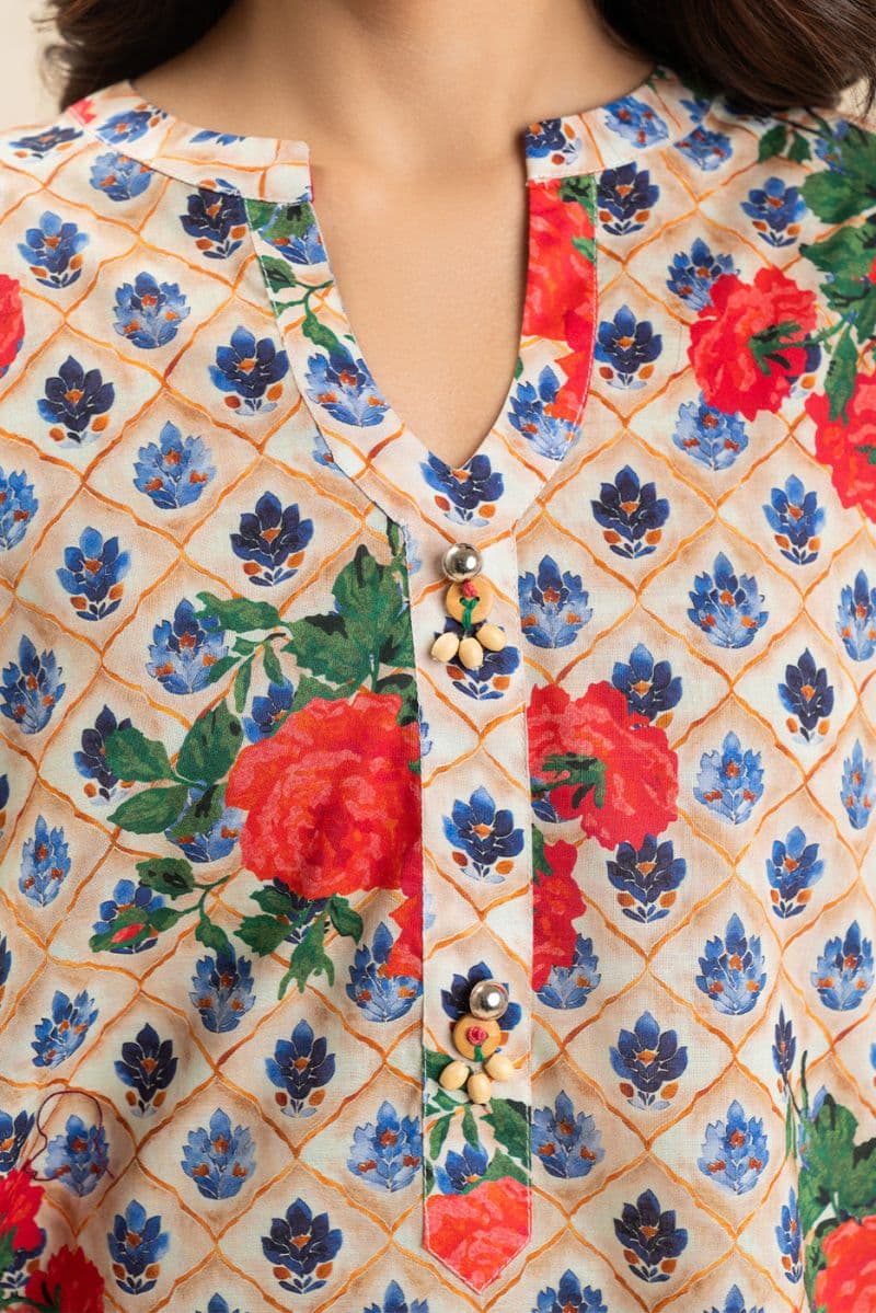 2 PIECE PRINTED LAWN SUIT (PRET) thumbnail