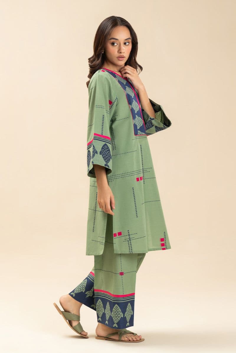 2 PIECE SOLID JACQUARD SUIT (PRET) thumbnail