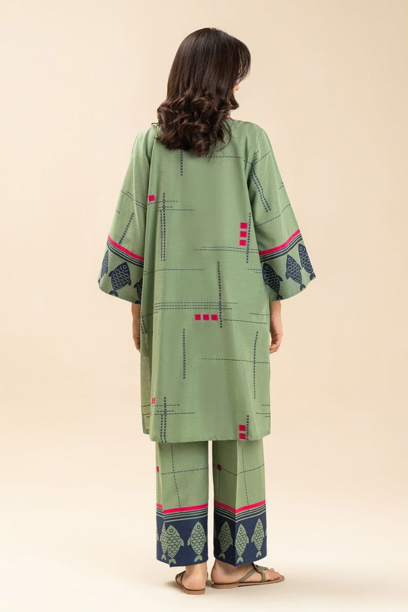 2 PIECE SOLID JACQUARD SUIT (PRET) thumbnail