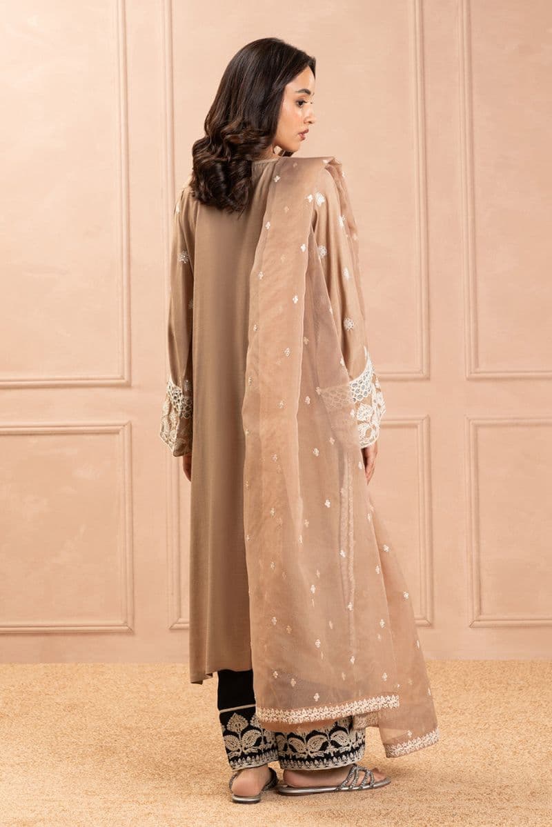3 PIECE EMBROIDERED RAW SILK SUIT (LUXURY PRET)