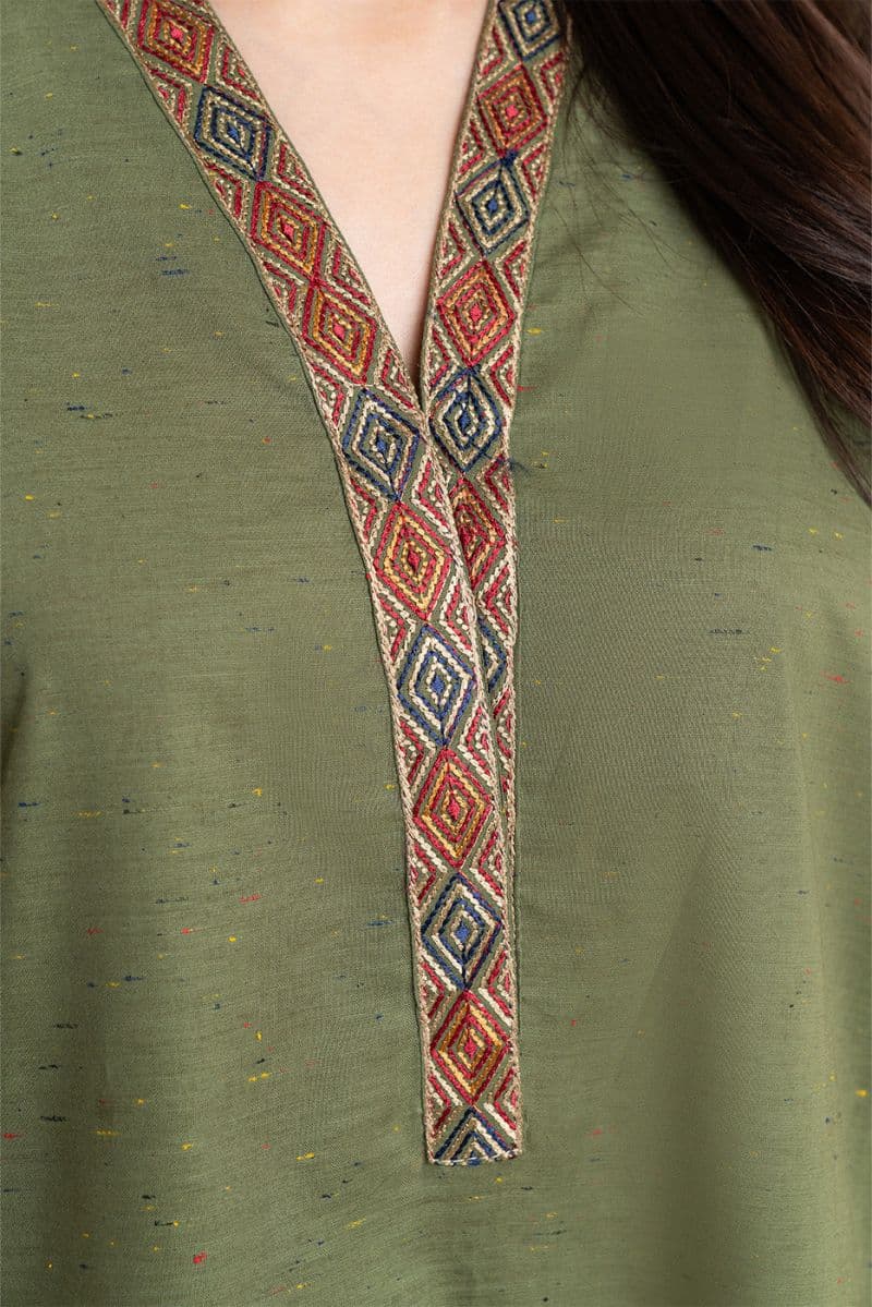 EMBROIDERED MULTI NEPS SHIRT (PRET) thumbnail