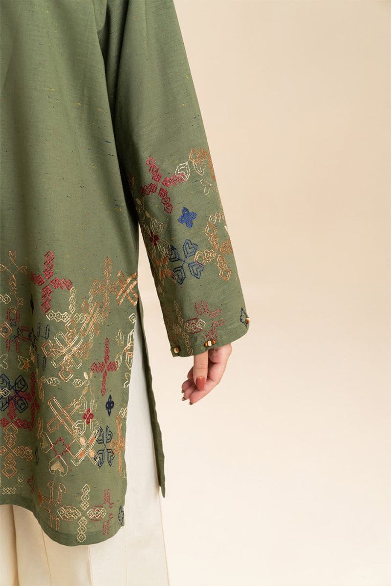 EMBROIDERED MULTI NEPS SHIRT (PRET) thumbnail