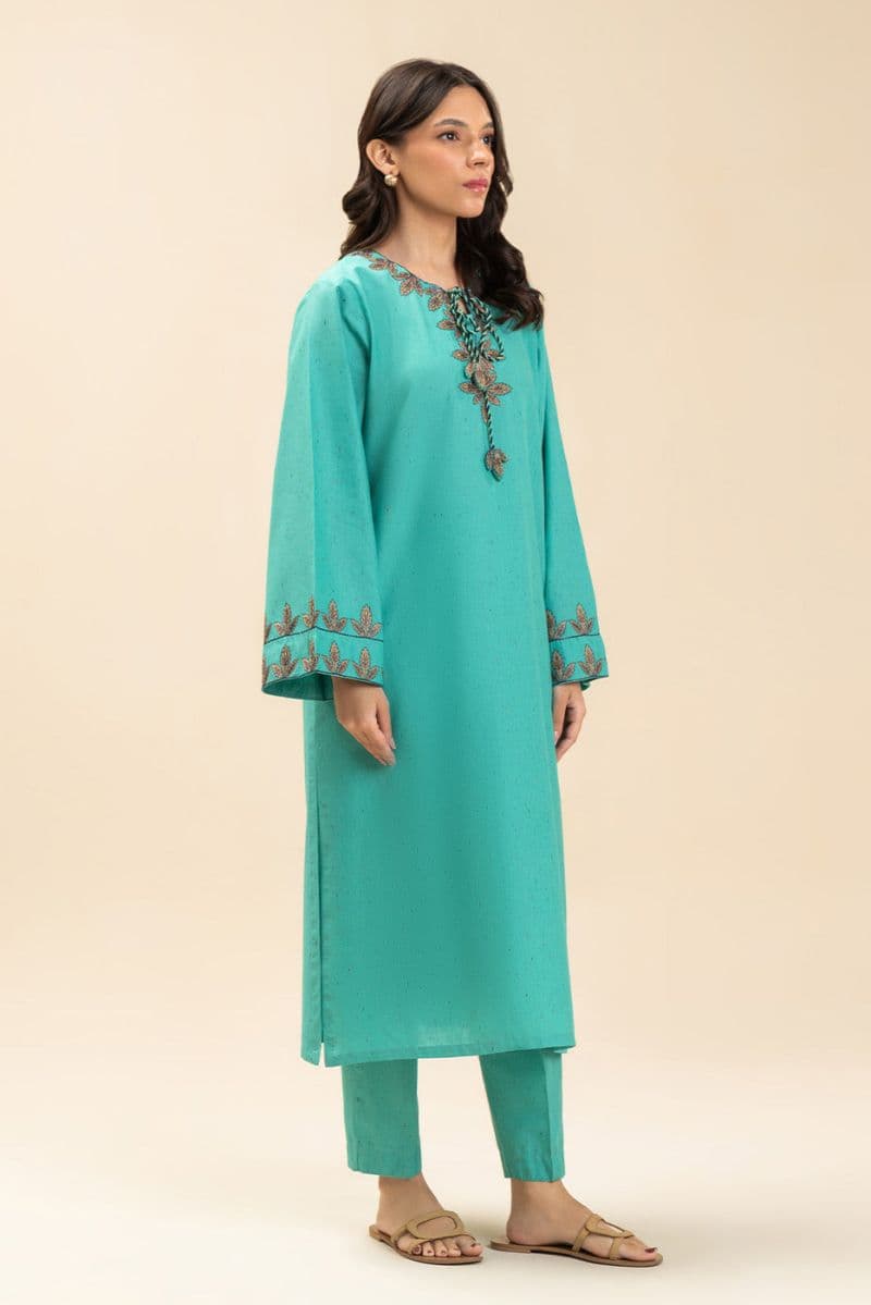2 PIECE EMBROIDERED MULTI NEPS SUIT (PRET) thumbnail