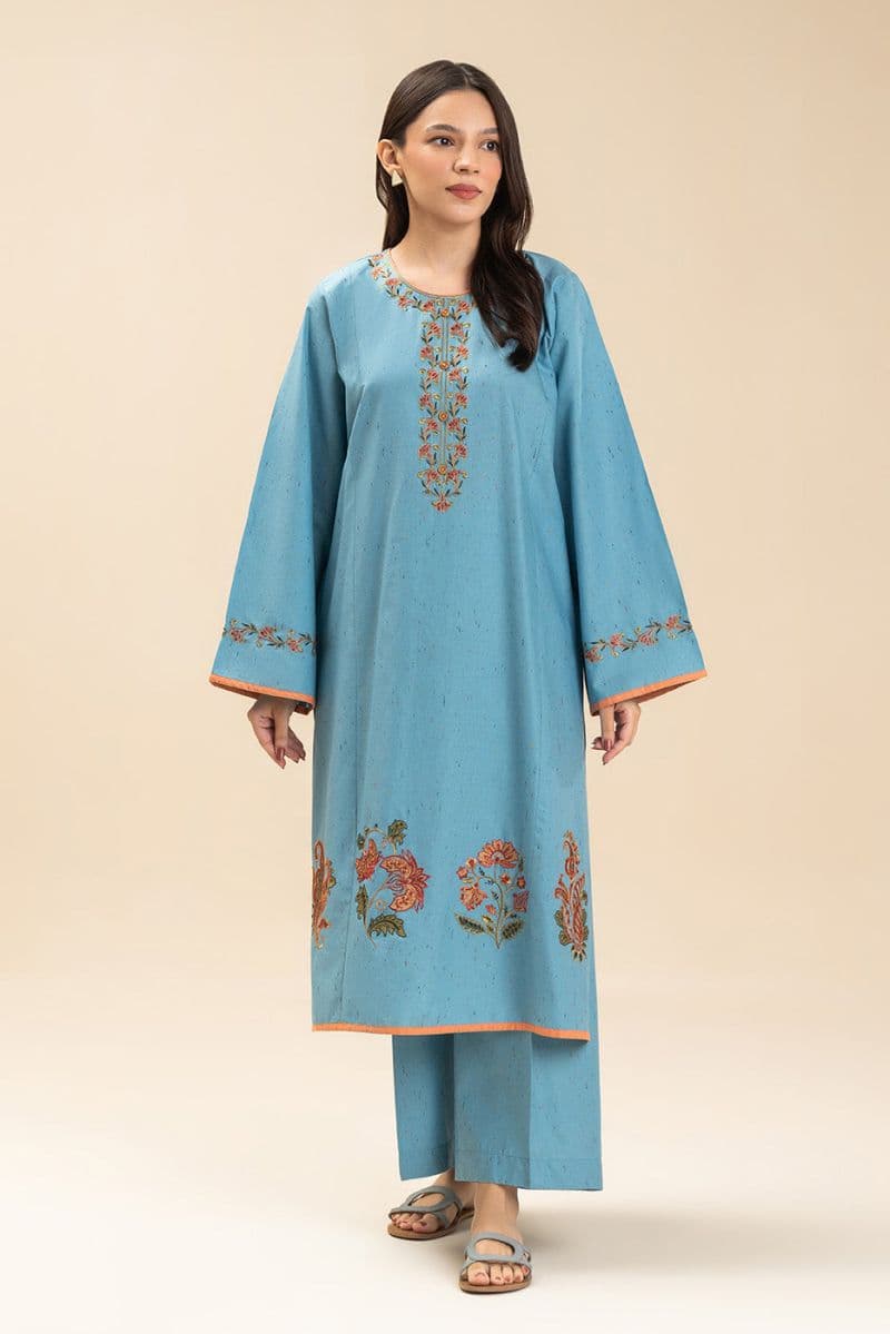 2 Piece Embroidered Multi Neps Suit Pret thumbnail