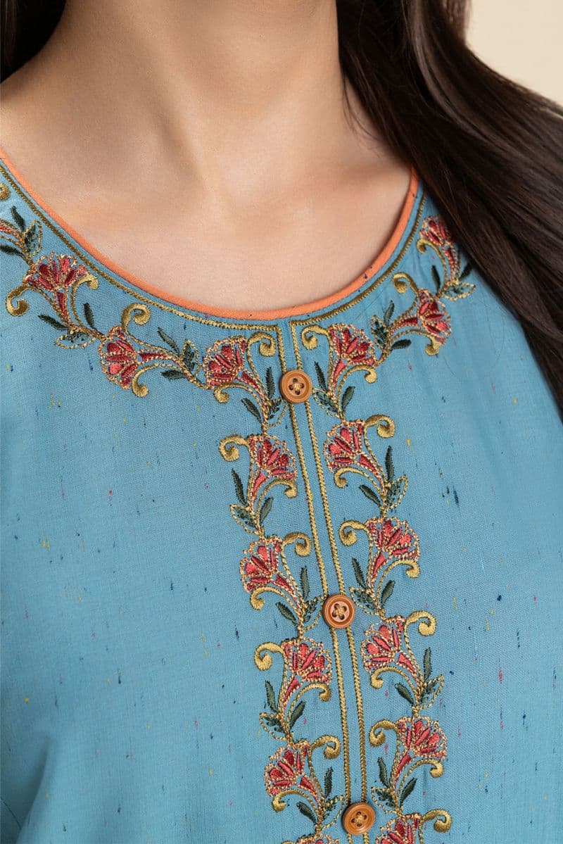 2 Piece Embroidered Multi Neps Suit Pret thumbnail