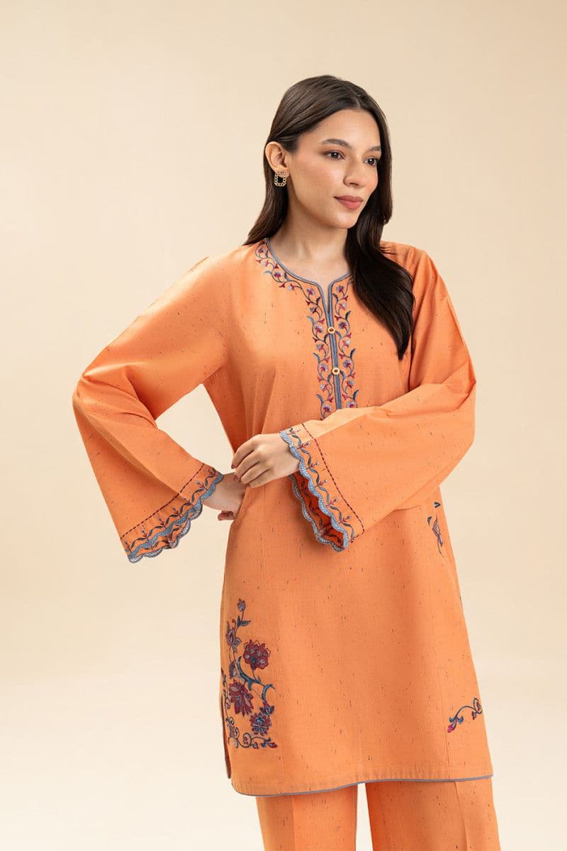 2 PIECE EMBROIDERED MULTI NEPS SUIT (PRET) thumbnail