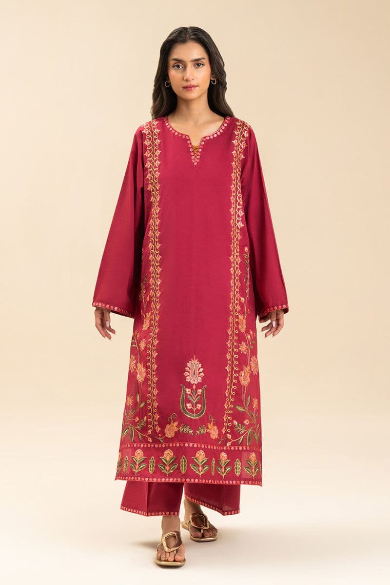 2 PIECE EMBROIDERED LAWN SUIT (PRET)