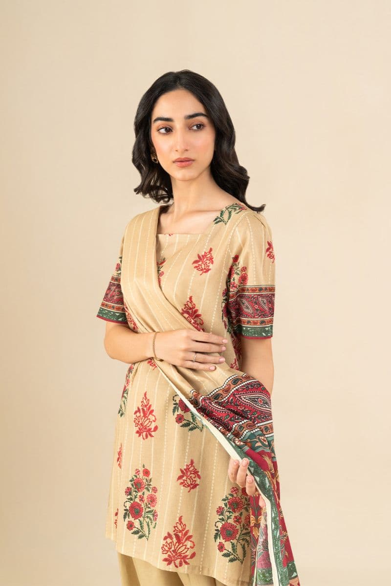 3 PIECE PRINTED LAWN SUIT-WHIMSICAL DUSK (UNSTITCHED) thumbnail