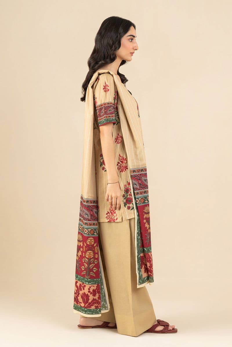 3 PIECE PRINTED LAWN SUIT-WHIMSICAL DUSK (UNSTITCHED) thumbnail