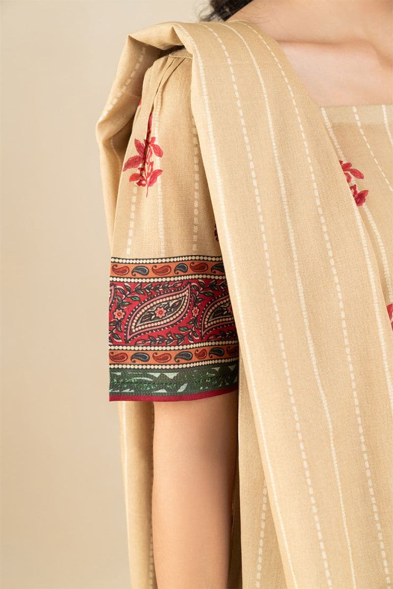3 PIECE PRINTED LAWN SUIT-WHIMSICAL DUSK (UNSTITCHED) thumbnail