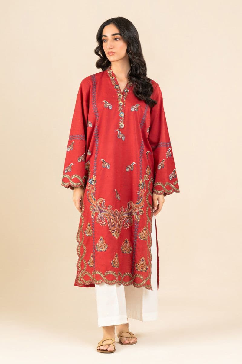 EMBROIDERED MULTI NEPS SHIRT (PRET) thumbnail