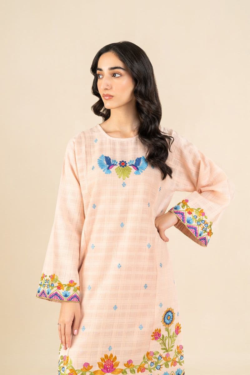 2 PIECE EMBROIDERED DORIA SUIT (PRET)