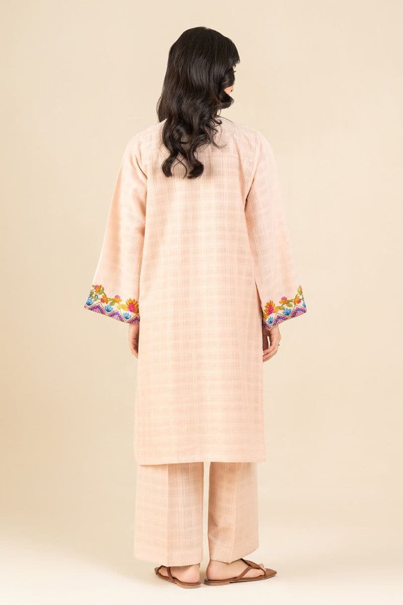2 PIECE EMBROIDERED DORIA SUIT (PRET)