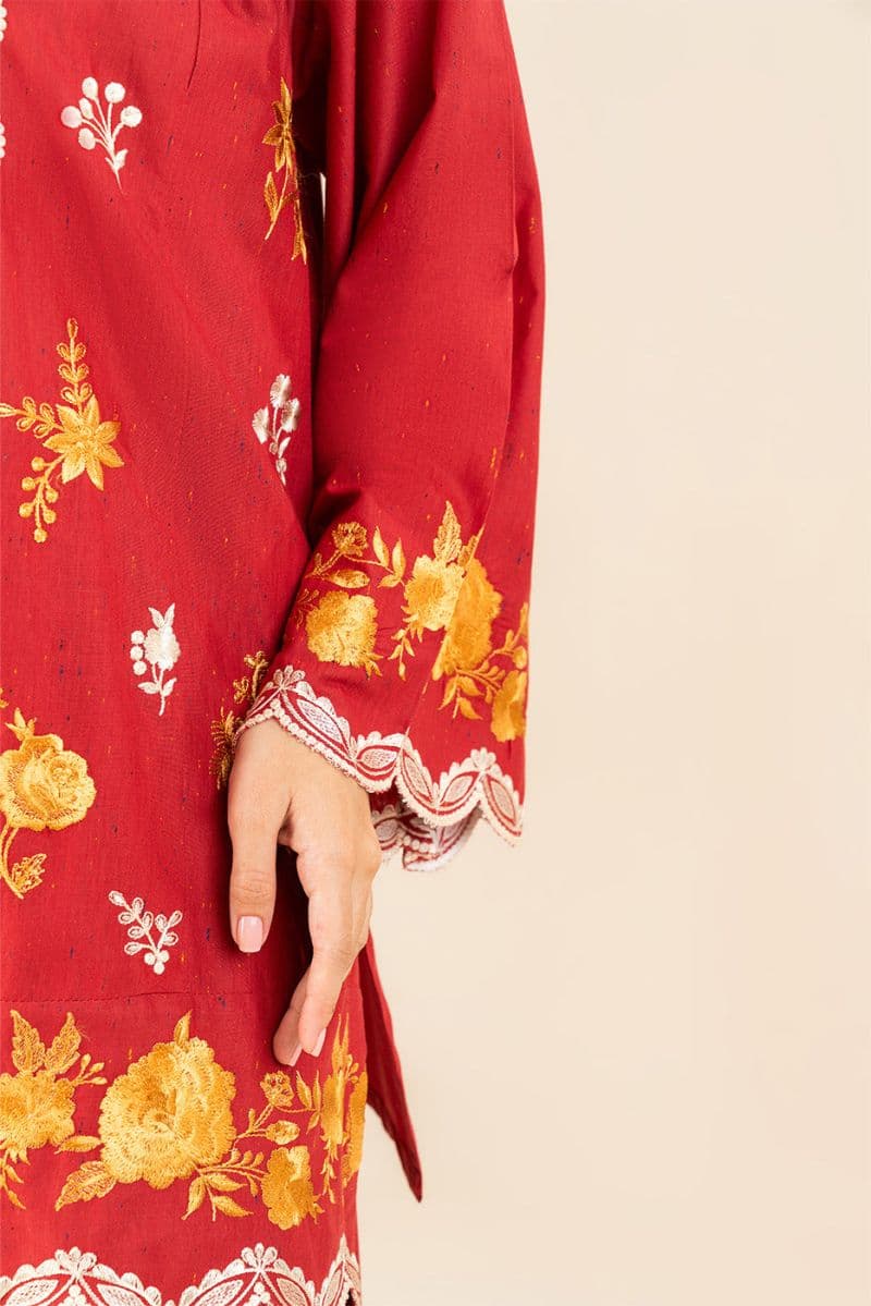 2 PIECE EMBROIDERED MULTI NEPS SUIT (FLOW) thumbnail