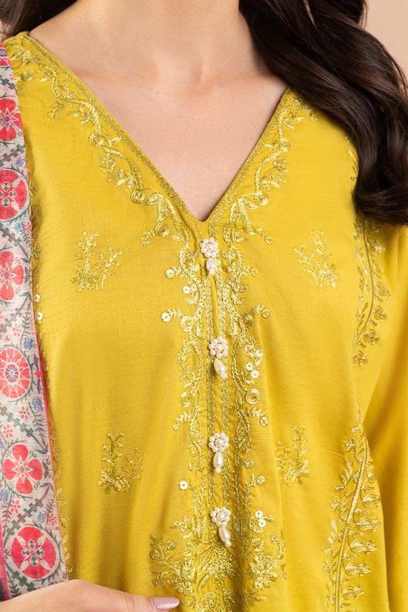 3 PIECE EMBROIDERED LAWN SUIT (HIGH CASUAL) thumbnail