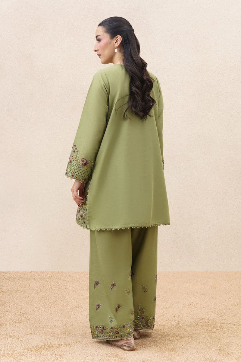 2 PIECE EMBROIDERED KHADDAR SUIT-PAISLEY RHYTHM ( UNSTITCHED ) thumbnail