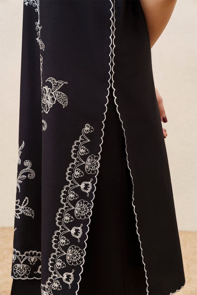 2 PIECE EMBROIDERED KHADDAR SUIT-NUEVO ONYX ( UNSTITCHED ) thumbnail
