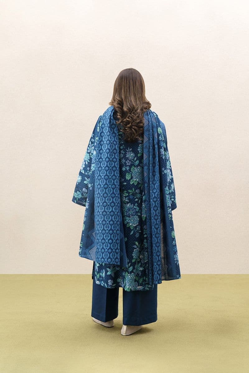 3 PIECE PRINTED KHADDAR SUIT-ARCTIC ESCAPE (UNSTITCHED) thumbnail
