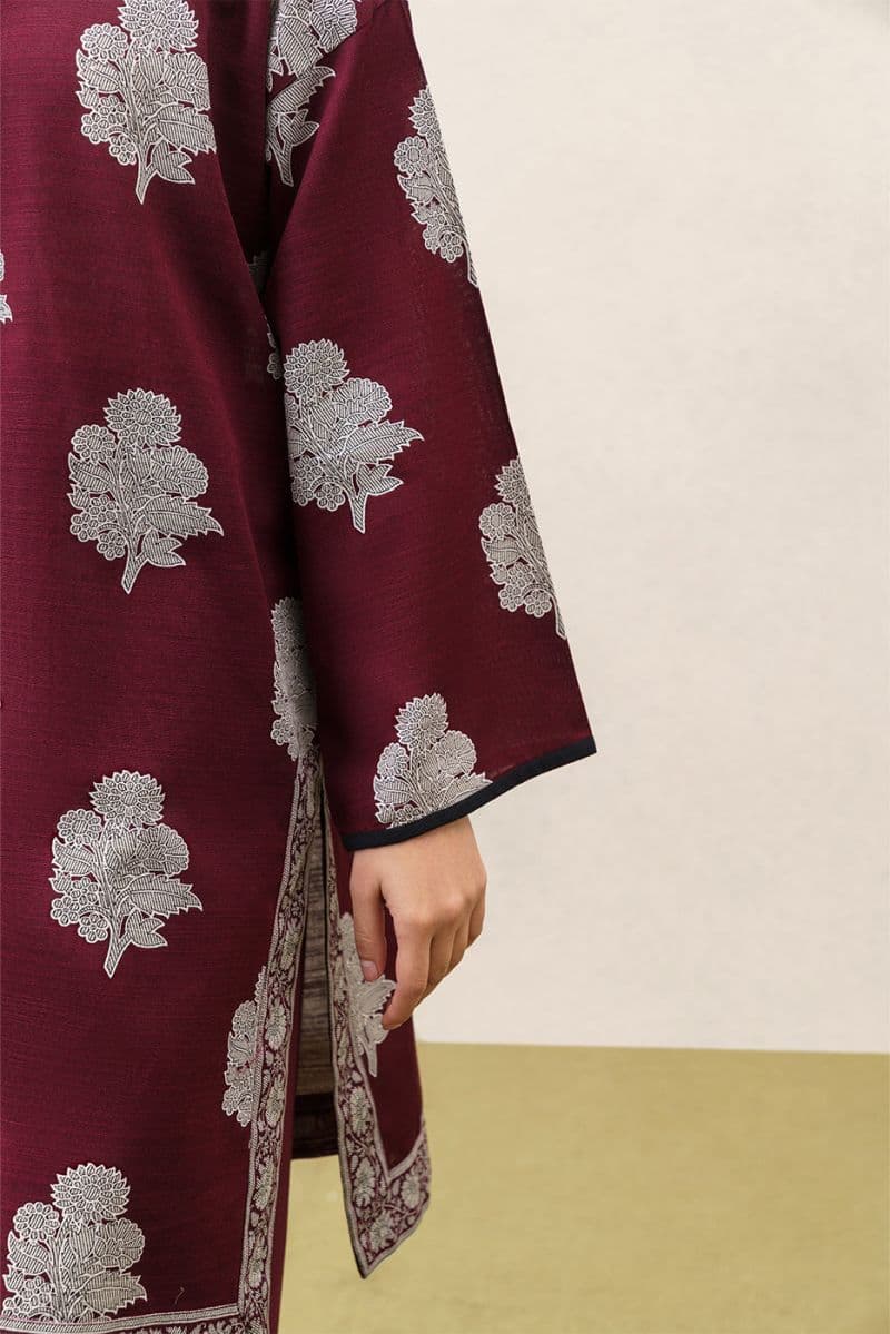 3 PIECE PRINTEDED SLUB KHADDAR SUIT-REGAL WEAVE (UNSTITCHED) thumbnail