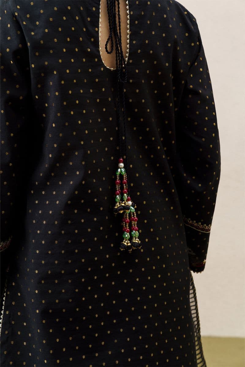 3 PIECE EMBROIDERED YARN DYED JACQUARD SUIT-GARNET GRACE (UNSTITCHED) thumbnail