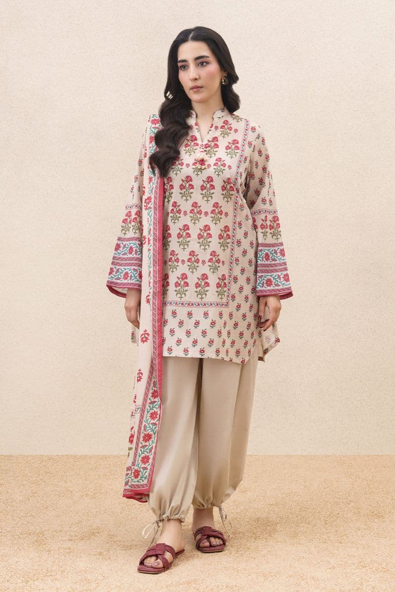 3 PIECE PRINTED LAWN SUIT-MAJESTIC REALM (UNSTITCHED) thumbnail