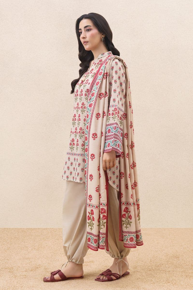 3 PIECE PRINTED LAWN SUIT-MAJESTIC REALM (UNSTITCHED) thumbnail
