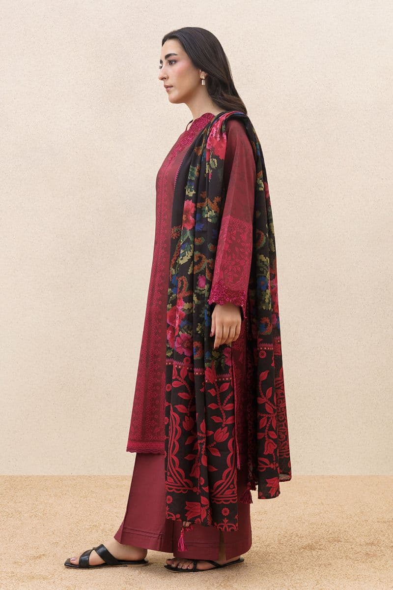 3 PIECE EMBROIDERED LAWN SUIT-REGAL WEAVE (UNSTITCHED) thumbnail