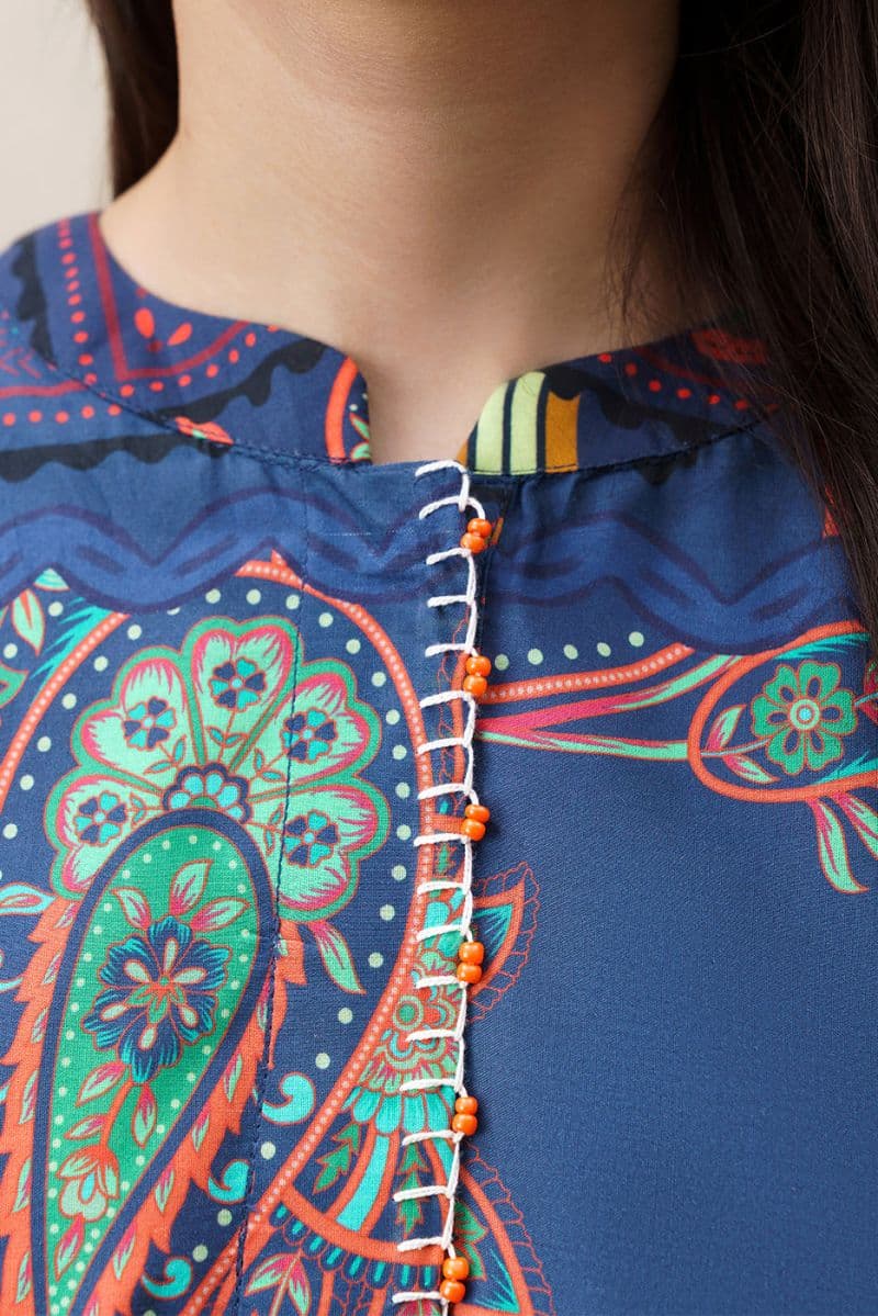 PRINTED TWO WAY SLUB SHIRT (PRET) thumbnail