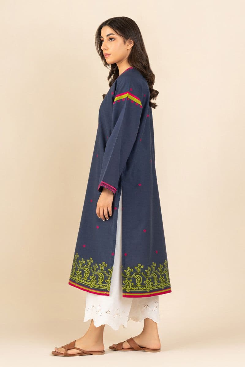 EMBROIDERED JACQUARD SHIRT (PRET) thumbnail