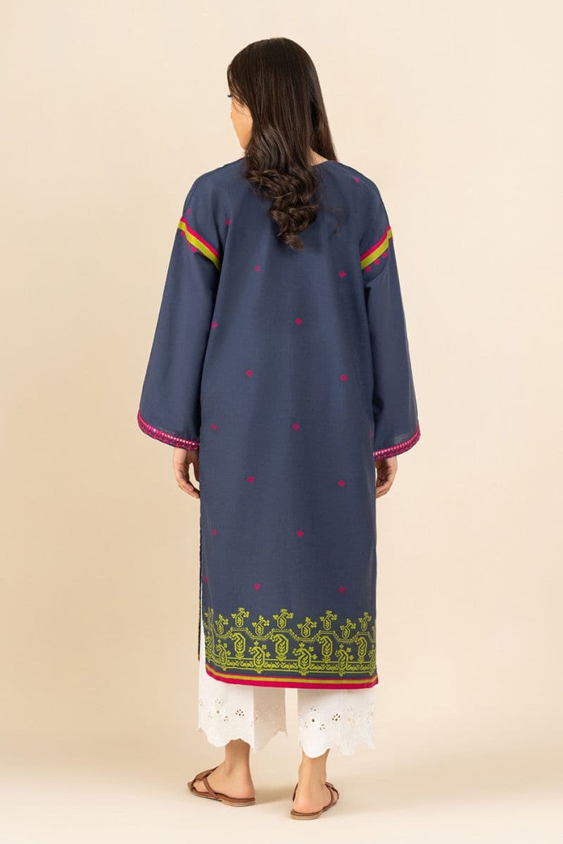 EMBROIDERED JACQUARD SHIRT (PRET) thumbnail