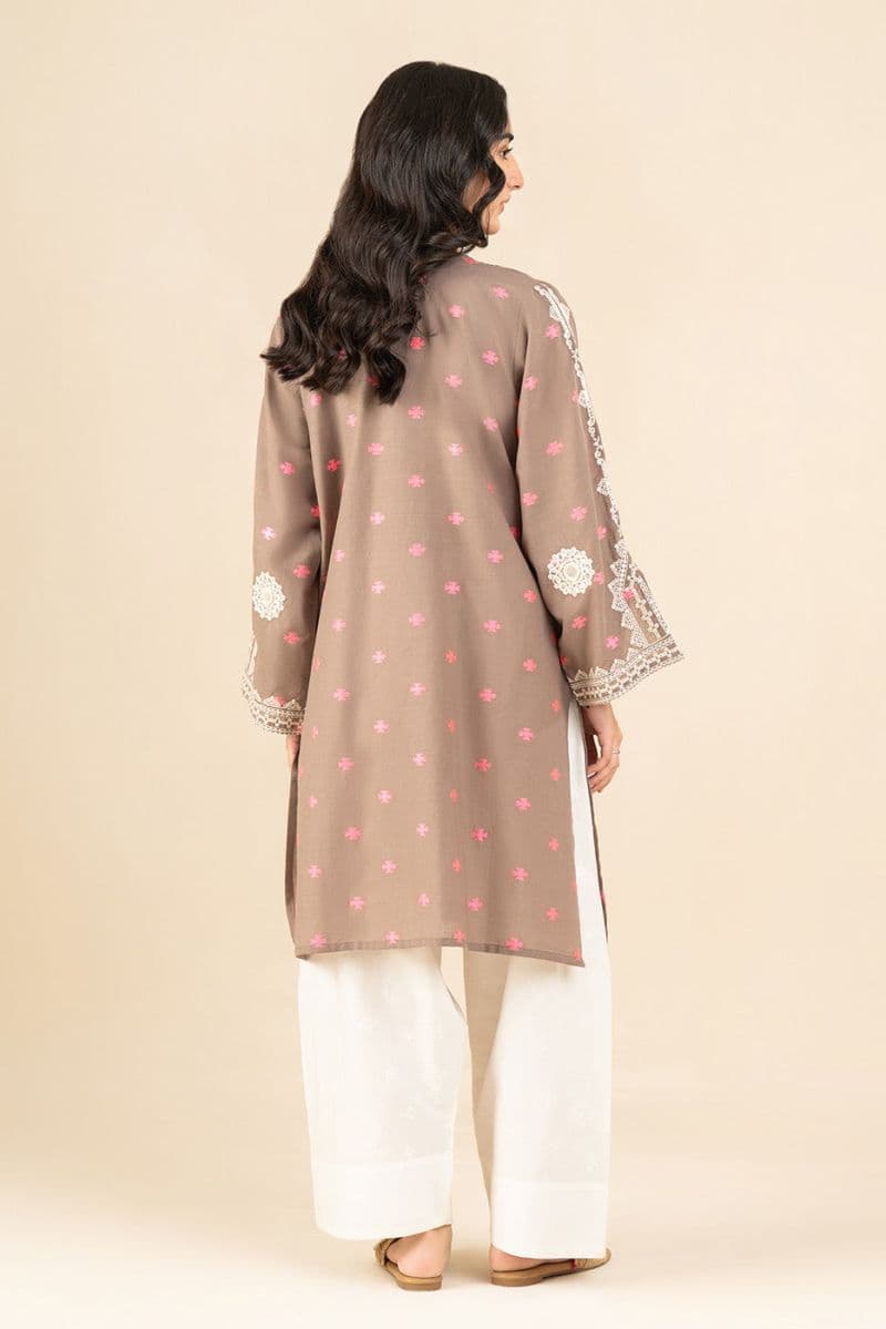 EMBROIDERED JACQUARD SHIRT (PRET) thumbnail