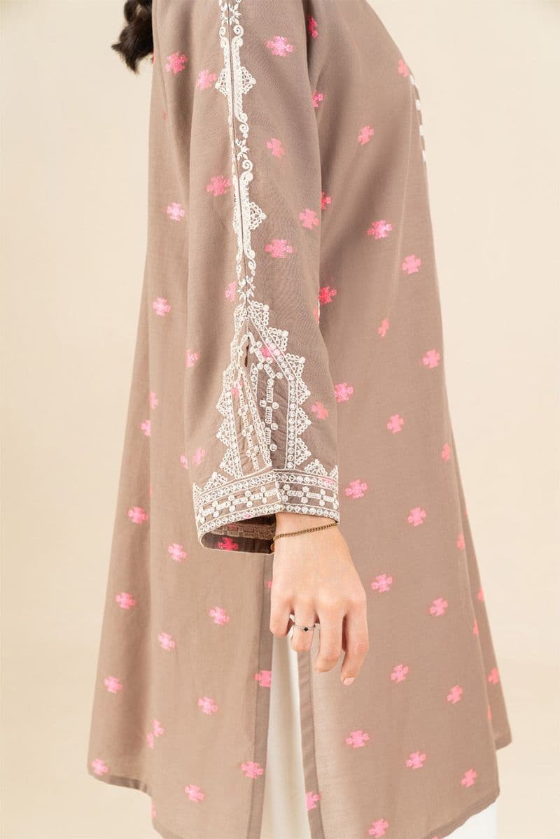 EMBROIDERED JACQUARD SHIRT (PRET) thumbnail