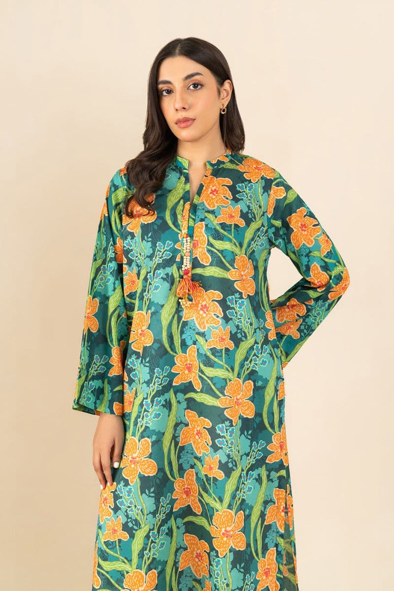 PRINTED LAWN SHIRT (PRET) thumbnail